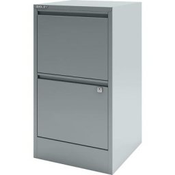 BISLEY Classeur pour dossiers suspendus HomeFiler, 2 tiroirs pour dossiers suspendus, argent