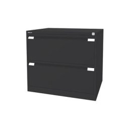 BISLEY Classeur pour dossiers suspendus à 2 rangées, 2 tiroirs, format A4, anthracite