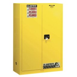 Justrite Armoire de sécurité FM, h x l x p 1651 x 1092 x 457 mm, portes manuelles, pour produits dangereux pour la nappe phréatique, jaune