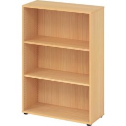 eurokraft pro NICOLA - Rayonnage de bureau, 2 tablettes, h x l x p 1144 x 800 x 330 mm, façon hêtre