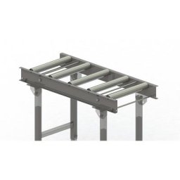 Gura Transporteur à rouleaux, cadre en acier et rouleaux en acier galvanisé, largeur voie 400 mm, entraxe des essieux 200 mm, longueur 1 m