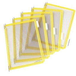 Tarifold Pochette transparente, lot de 10, pour format A4, jaune, 3 lots et +