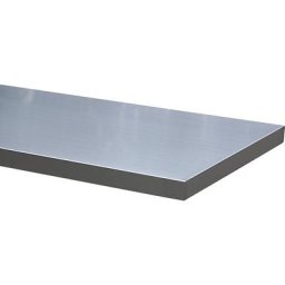 Plateau en inox, pour 2 caissons, largeur 1361 mm
