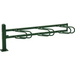 PROCITY Support cycles CONVI, extension avec 3 supports de roue avant, vert mousse
