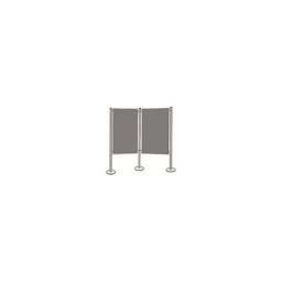 magnetoplan Kit de cloisons polyvalentes, feutre, gris, 2 tableaux à épingler, 3 montants