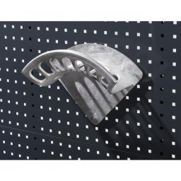 eurokraft pro Support pour tuyaux et câbles, avec accessoires de fixation, l x h 350 x 140 mm, aluminium