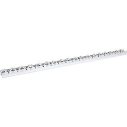 Rail de roulement multi-directionnel, pour charges légères, force 10 kg, à intervalles de 66 mm, longueur 2,4 m