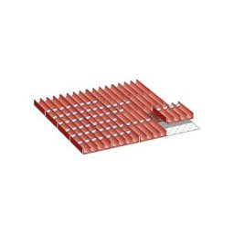 LISTA Kit d'éléments de compartimentation pour tiroirs, compartiments, pour hauteur façade 50 mm, 86 éléments