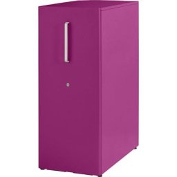 BISLEY Meuble de rangement Tower™ 3, avec plateau de finition, version droitière, 1 tablette, fuchsia