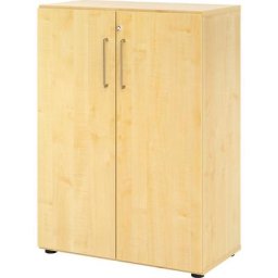 VERA-ZWO - Armoire de bureau, h x l x p 1100 x 800 x 420 mm, 2 tablettes, façon érable