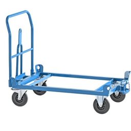 eurokraft pro Plateau roulant avec timon et œillet d'attelage, force 500 kg, largeur plateau 810 mm