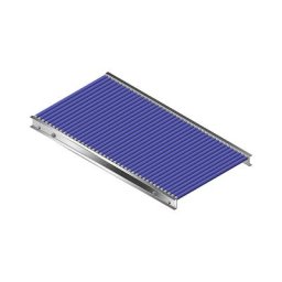 Gura Petit transporteur à cadre en aluminium et rouleaux en plastique, largeur voie 500 mm, entraxe 25 mm, longueur 1 m