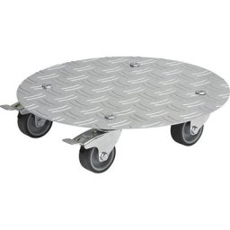 Wagner Plateau roulant en aluminium pour plantes, force 100 kg, Ø 300 mm