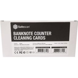 Safescan Cartes nettoyantes, pour compteuses de monnaie 2210, 2250, 2650, 2265, 2665-S, 2685-S et 2985-SX, lot de 15