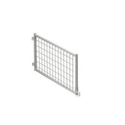 Séparation grillagée, pour caisse-palette grillagée industrielle, version mi-haute, gris pierre RAL 7030