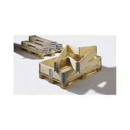 Rehausse en bois pour palette format européen, pliable avec 6 charnières, hauteur utile 200 mm