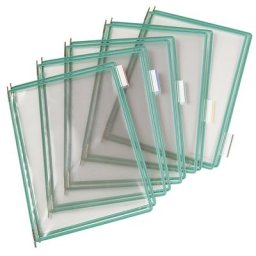 Tarifold Pochette transparente, lot de 10, pour format A4, vert