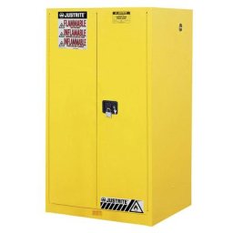 Justrite Armoire de sécurité FM, h x l x p 1651 x 864 x 864 mm, portes manuelles, pour produits dangereux pour la nappe phréatique, jaune