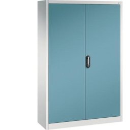 C+P Armoire universelle ACURADO, l x p 1200 x 400 mm, gris clair / bleu d'eau