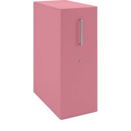 BISLEY Meuble de rangement Tower™ 4, avec plateau de finition, version gauchère, 3 tablettes, rose