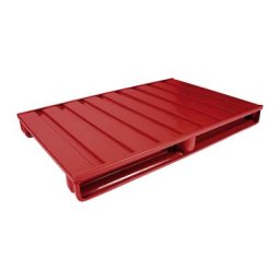 Heson Palette plate en acier, L x l 1200 x 1000 mm, force 1500 kg, rouge feu