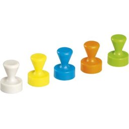 MAUL Plot magnétique en forme de quille, en néodyme, lot de 50, force d'adhérence 1,5 kg