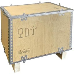 Caisse pliante en bois, avec semelles 2 et 4 voies, L x l x h 580 x 380 x 380 mm, à partir de 1 pièce