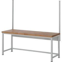 RAU Jeu de montants modulaires, 2 montants modulaires, pour largeur table d'établi 2000 mm