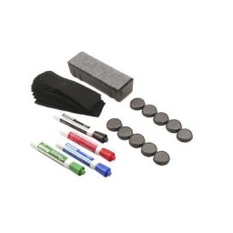 Axelent Kit de plots magnétiques et crayons QUICK ON, pour tableau blanc QUICK ON, avec appareil de nettoyage