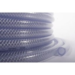 Flexible en polyuréthane renforcé transparent, longueur 25 m, Ø 13,5 mm