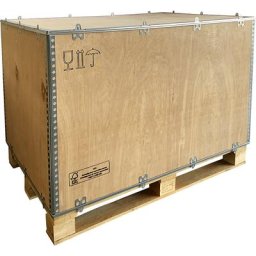 Caisse pliante en bois, avec semelles 2 et 4 voies, L x l x h 1180 x 780 x 750 mm, à partir de 5 pièces