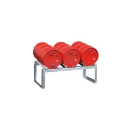 eurokraft pro Support de soutirage, pour 3 fûts de 60 litres, galvanisé à chaud
