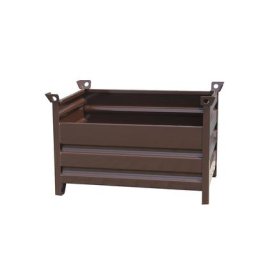 Eichinger Caisse-palette à parois pleines, L x l x h 1200 x 800 x 750 mm, brun chocolat