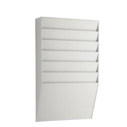 Tableau de tri, 1 x 6 casiers, h x l x p 505 x 311 x 79 mm, gris clair
