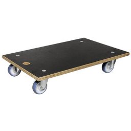 Wagner Plateau roulant MaxiGRIP, rectangulaire, avec certification FSC®, L x l x h 780 x 490 x 150 mm, force 500 kg