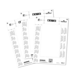 DURABLE Cartes de rechange pour badge de table, pour h x l 61/122 x 210 mm, lot de 100