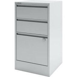 BISLEY Classeur pour dossiers suspendus HomeFiler, 2 tiroirs, 1 tiroir pour dossiers suspendus, gris clair