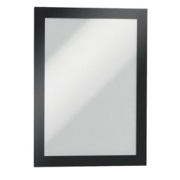 DURABLE Cadre info DURAFRAME®, autocollant, magnétique, format A5, cadre noir, lot de 20