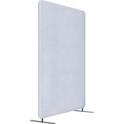 Cloison acoustique modulaire SOFTLINE, tissu, hauteur h.t. 1600 mm, largeur 1200 mm, gris