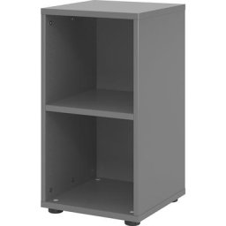 VERA-ZWO - Rayonnage de bureau, h x l x p 748 x 400 x 400 mm, 2 hauteurs de classeurs, gris graphite