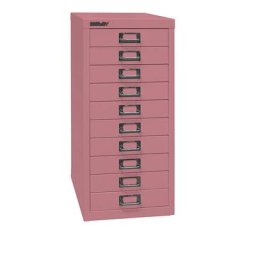 BISLEY MultiDrawer™ série 29, format A4, 10 tiroirs, rose