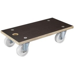 Wagner Plateau roulant MaxiGRIP, rectangulaire, avec certification FSC®, L x l x h 575 x 300 x 150 mm, force 500 kg