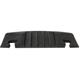 Gaine protège-câbles, taille moyenne, élément d'extrémité, rainure, L x l x h 590 x 190 x 50 mm, noir