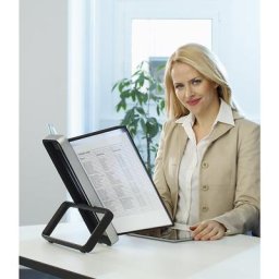 Tarifold Kit de pochettes transparentes format A4, système de table, support sur pied avec 10 pochettes transparentes
