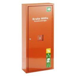SÖHNGEN Armoire à pharmacie conforme à la norme DIN 13157, non équipé, orange sécurité, profondeur 200 mm, h x l 1120 x 490 mm