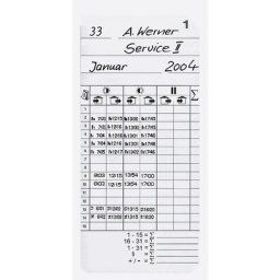 Cartes de pointage, lot de 500, h x l 184 x 85 mm, pour pointeuse K 600