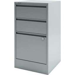 BISLEY Classeur pour dossiers suspendus HomeFiler, 2 tiroirs, 1 tiroir pour dossiers suspendus, argent
