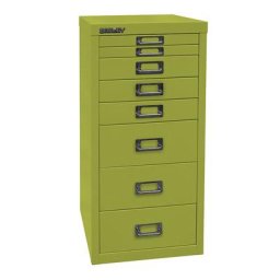 BISLEY MultiDrawer™ série 29, format A4, 8 tiroirs, vert