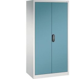 C+P Armoire universelle ACURADO, l x p 930 x 600 mm, gris clair / bleu d'eau