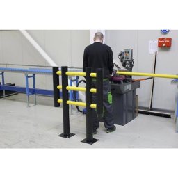 Cloison grillagée pour la protection des machines, en plastique flexible, largeur h.t. 1000 mm